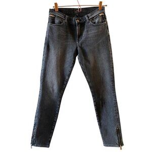 Anine Bing Jax Jean Size 27 Vintage Gray Low Rise Ankle Length Skinny Zipper